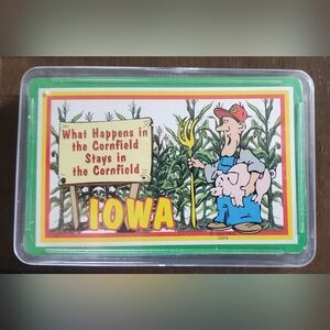 Vintage "What Happens In The Cornfield Stays In The Cornfield" IOWA Playing Card